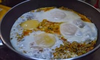 How to make Bhaji Par Eeda - Parsis love eggs and they cook them in a variety of ways